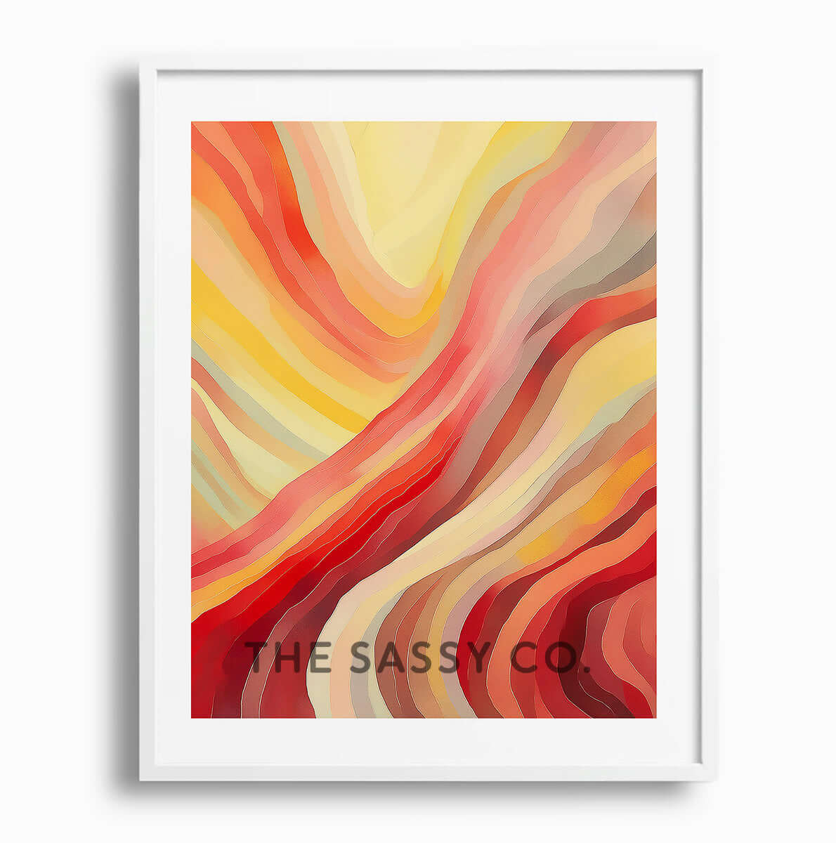 Nature Fire element, modern abstract wall art painting, canvas & framed print for living room, bedroom, home decor