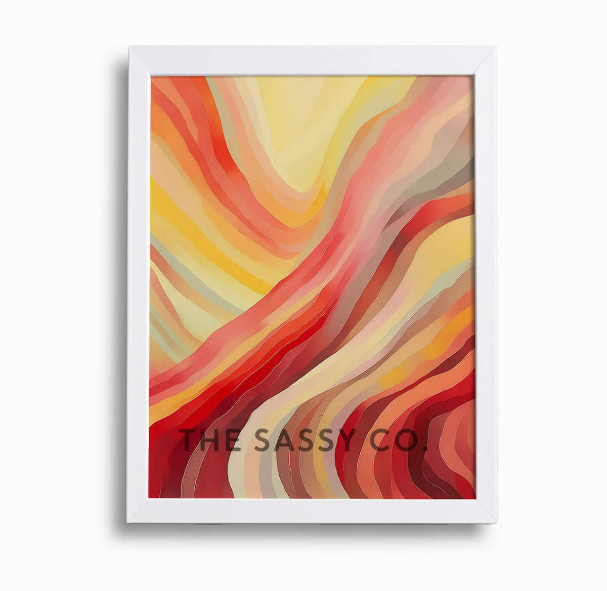 Nature Fire element, modern abstract wall art painting, canvas & framed print for living room, bedroom, home decor