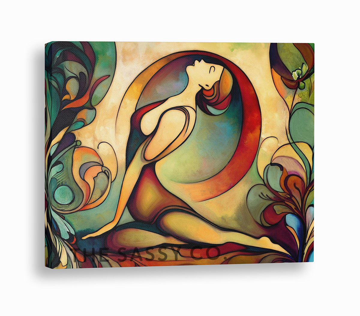 Yoga wall art painting canvas print, framed prints for Bedroom, living room, home decor