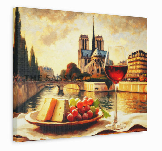 Retro Paris travel wall art painting as canvas print, framed prints for Kitchen, living room, home decor. Buy best wall art painting online India.