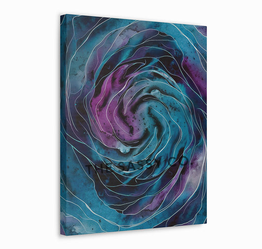 Abstract nature, space, watercolor wall art painting canvas print, framed prints for living room, bedroom, home decor