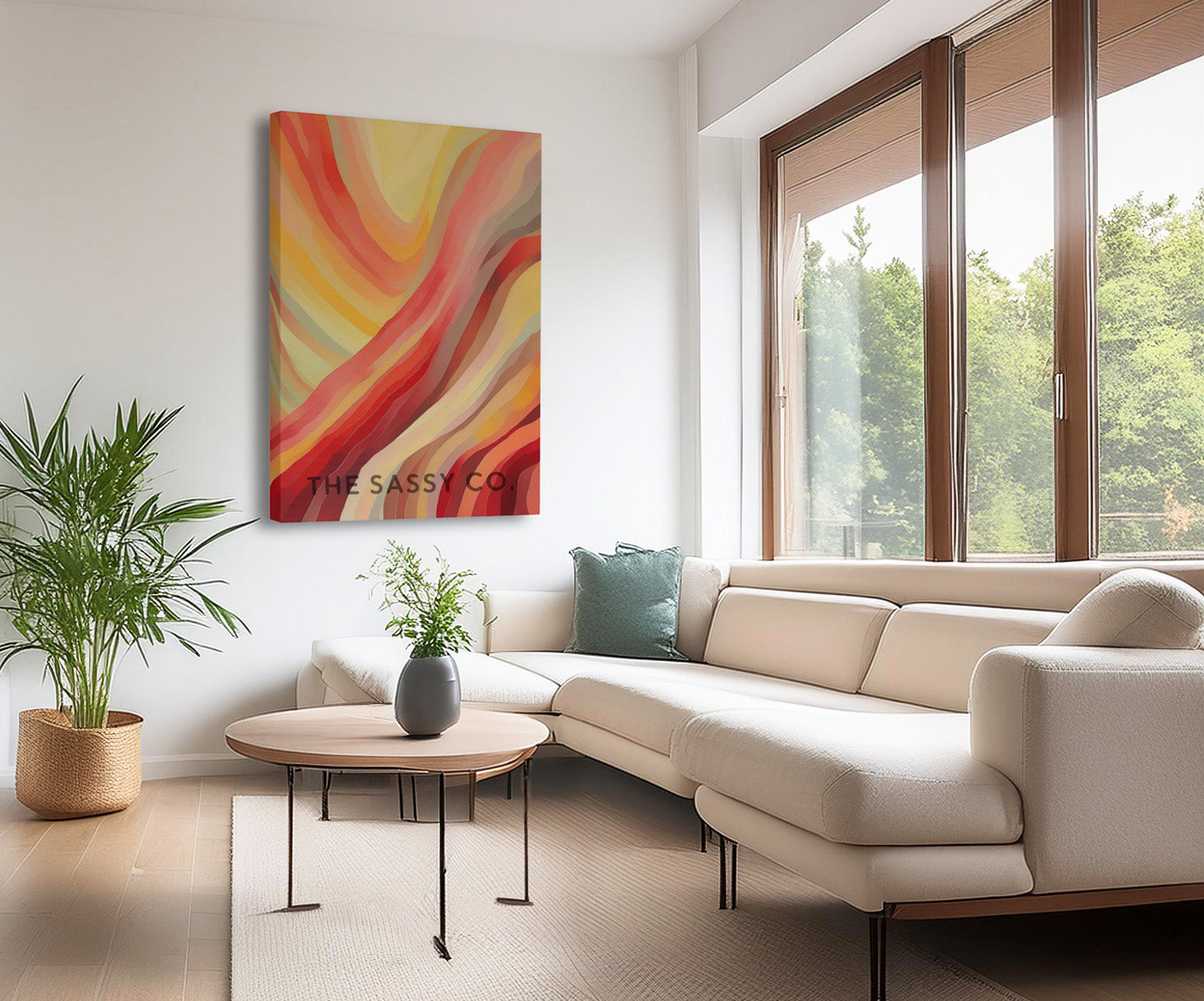 Nature Fire element, modern abstract wall art painting, canvas & framed print for living room, bedroom, home decor